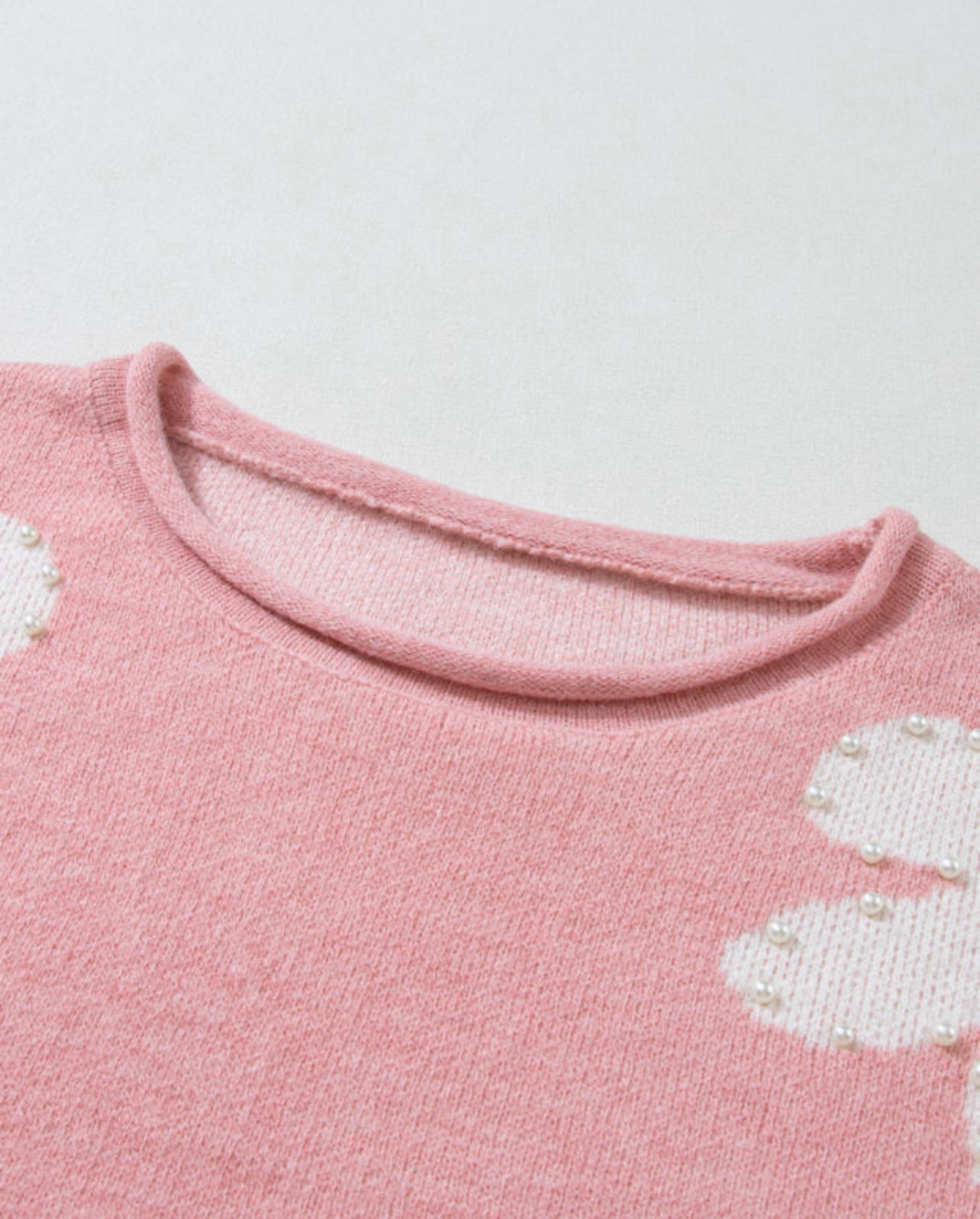 Flower power pearl sweater