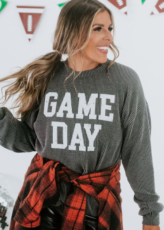 Ribbed game day long sleeve