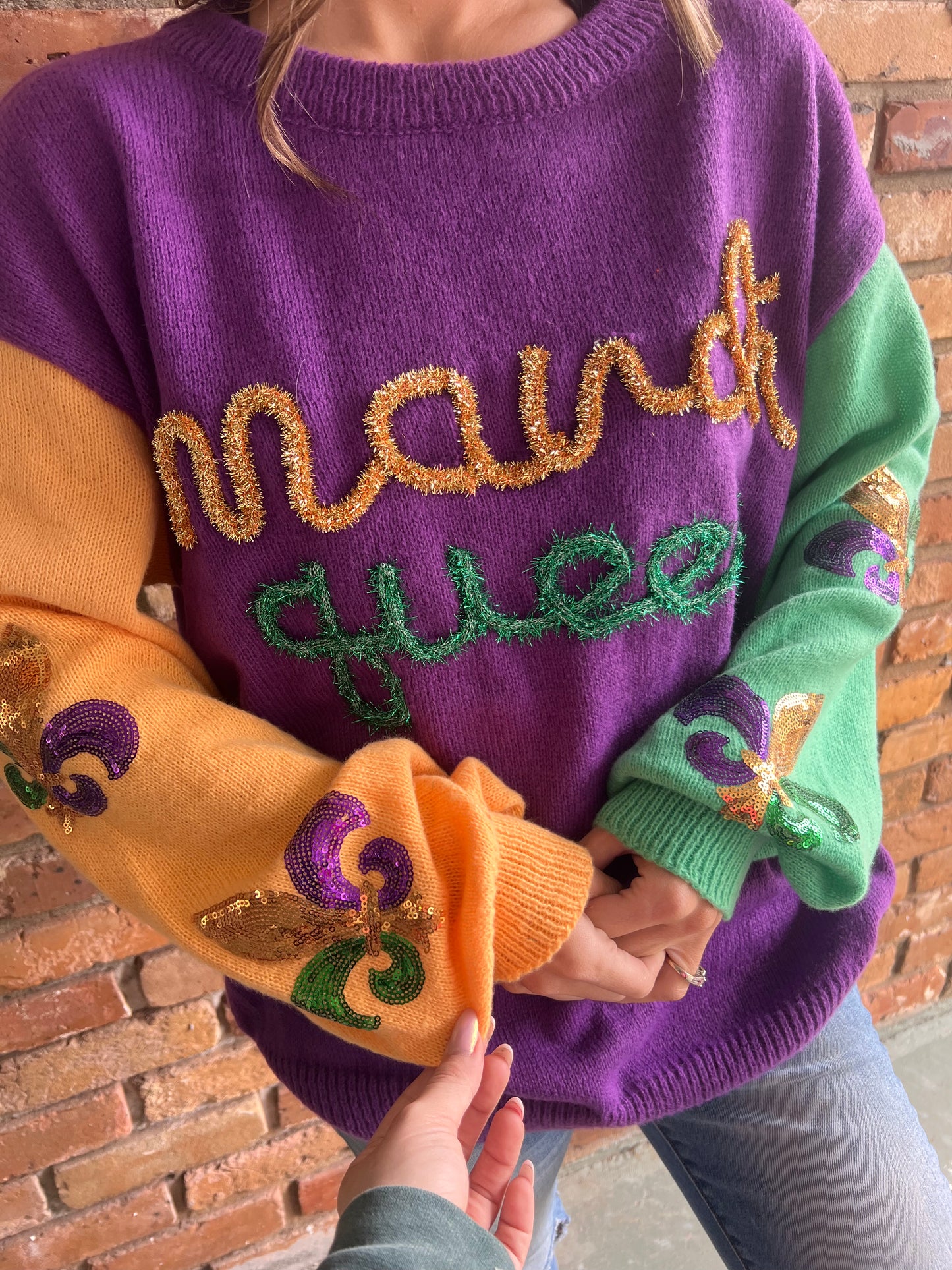 Mardi Queen sweater