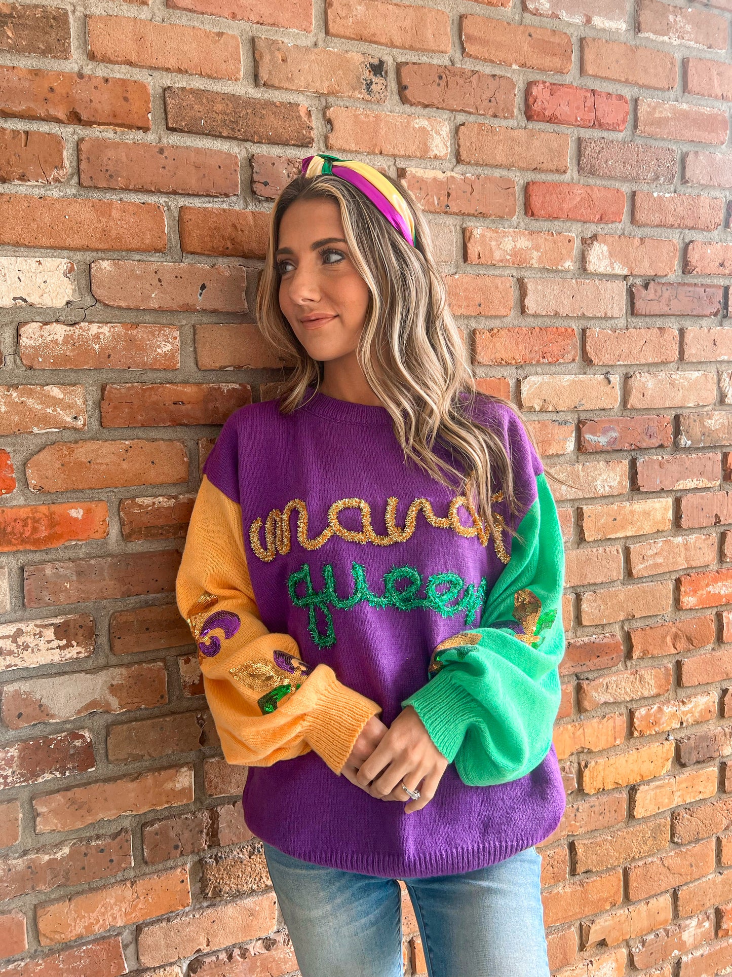 Mardi Queen sweater