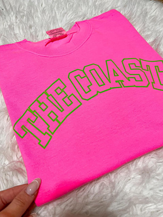 pink and green coast comfort color